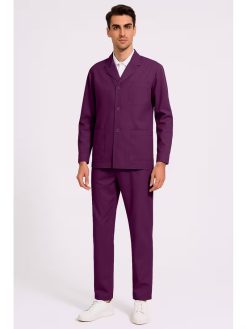 Men’s Long-Sleeve Medical Workwear 2 Pcs Set